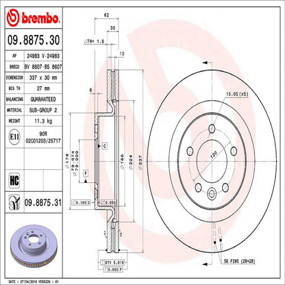 Brembo Disc Brake Rotor 09.8875.31