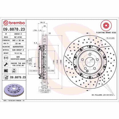 Brembo Disc Brake Rotor