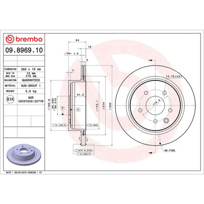 Brembo Disc Brake Rotor