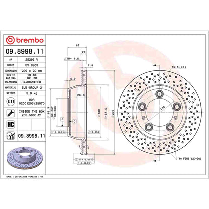 Brembo Disc Brake Rotor