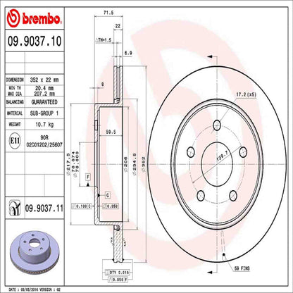 Brembo Disc Brake Rotor