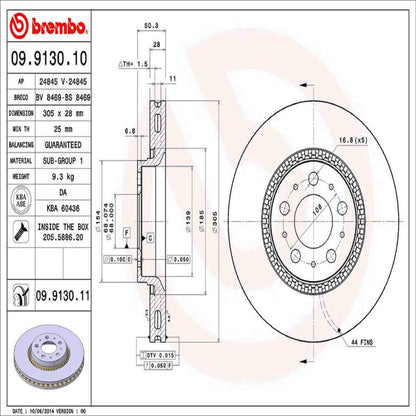 Brembo Disc Brake Rotor 09.9130.11