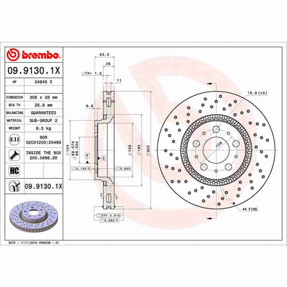 Brembo Disc Brake Rotor 09.9130.1X