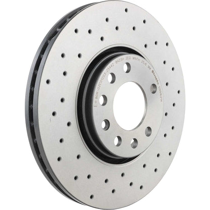 Brembo OE Brembo 03-11 Saab 9-3 Front Premium Xtra Cross Drilled UV Coated Rotor 09.9162.1X