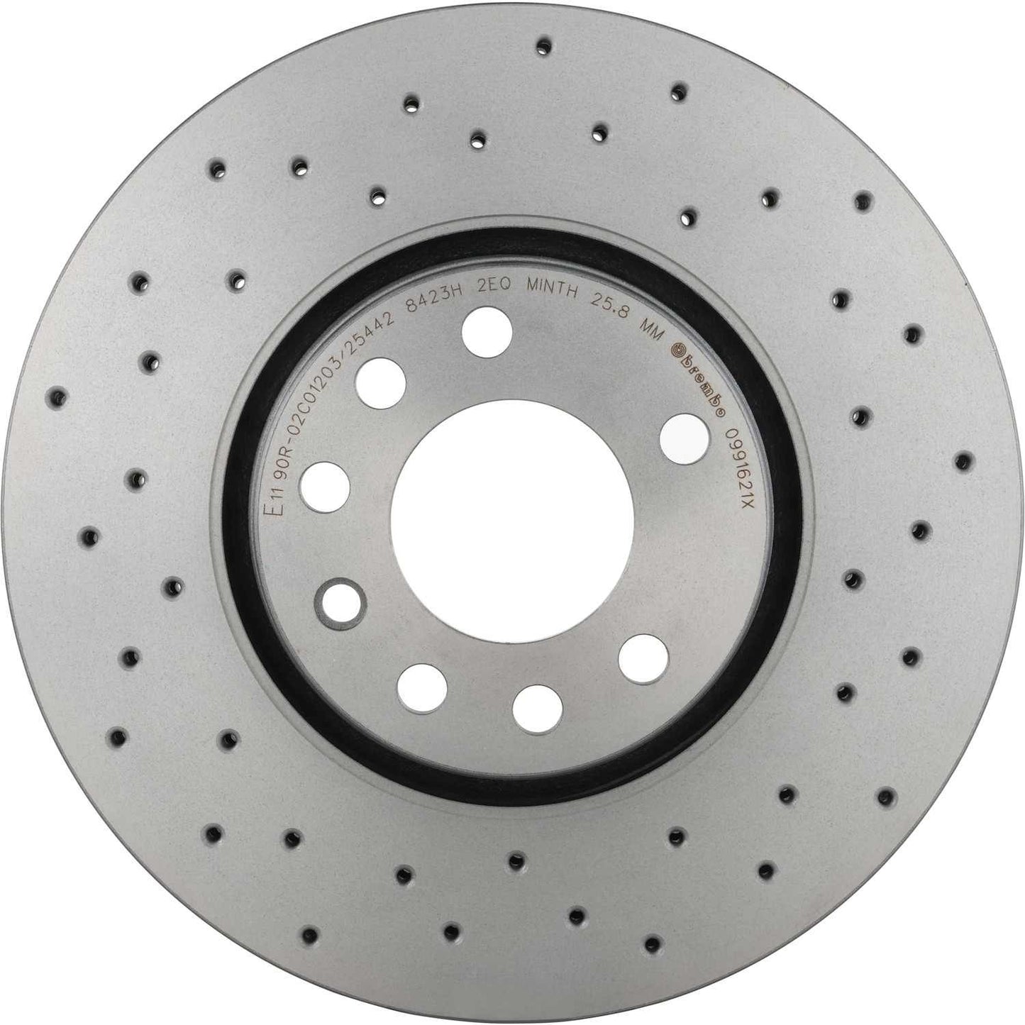 Brembo OE Brembo 03-11 Saab 9-3 Front Premium Xtra Cross Drilled UV Coated Rotor 09.9162.1X