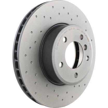 Brembo OE Brembo 04-07 BMW 525i/06-07 525xi/08-10 528i Front Premium Xtra Cross Drilled UV Coated Rotor 09.9172.1X