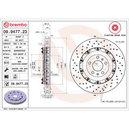 Brembo Disc Brake Rotor