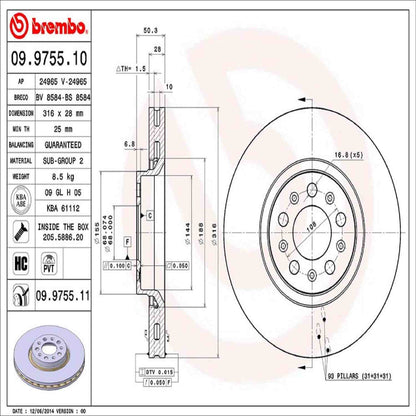 Brembo Disc Brake Rotor