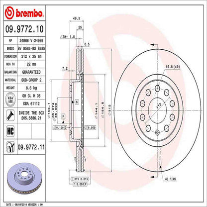 Brembo Disc Brake Rotor