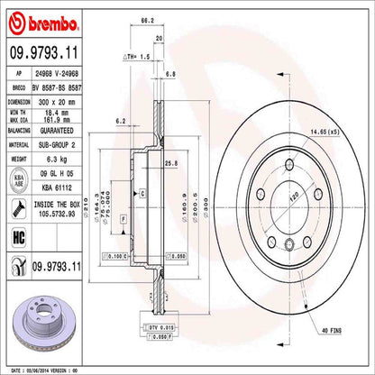 Brembo Disc Brake Rotor 09.9793.11