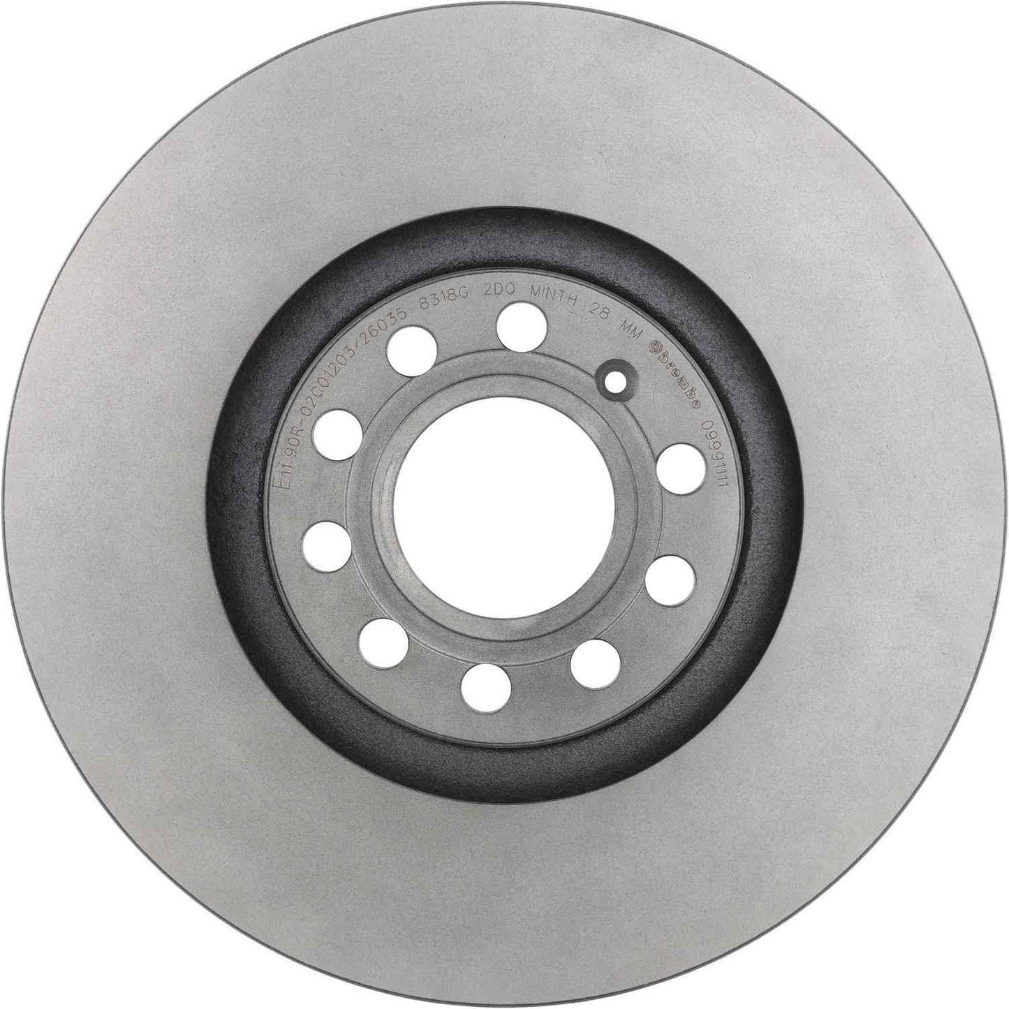Brembo OE Brembo 00-03 Audi A8 Quattro Front Premium UV Coated OE Equivalent Rotor 09.9911.11