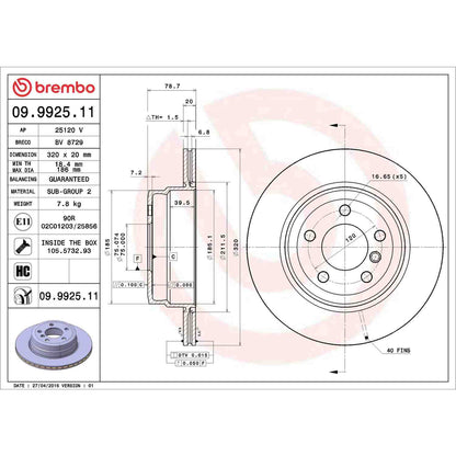 Brembo Disc Brake Rotor
