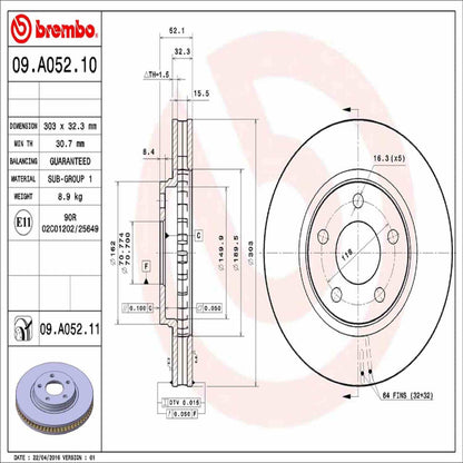 Brembo Disc Brake Rotor