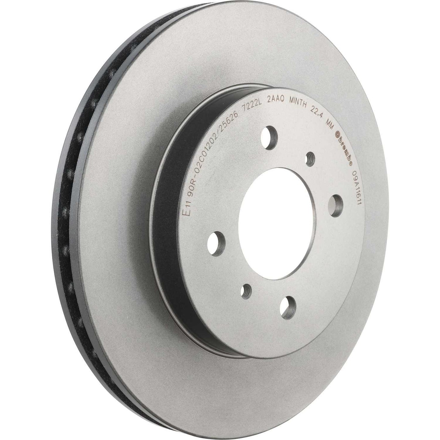 Brembo OE Brembo 02-06 Mitsubishi Lancer/99-02 Mirage Front Premium UV Coated OE Equivalent Rotor 09.A116.11