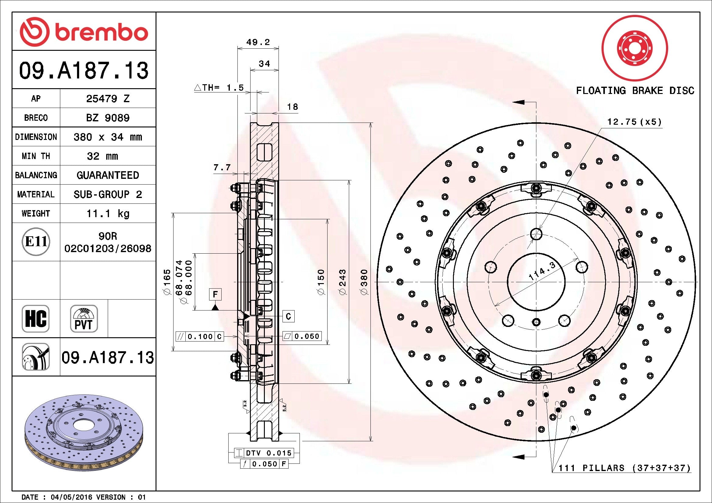 Brembo 09A18713