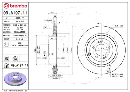 Brembo Disc Brake Rotor 09.A197.11