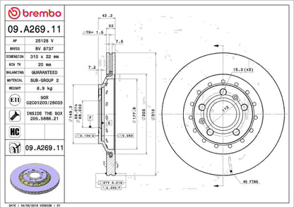 Brembo Disc Brake Rotor