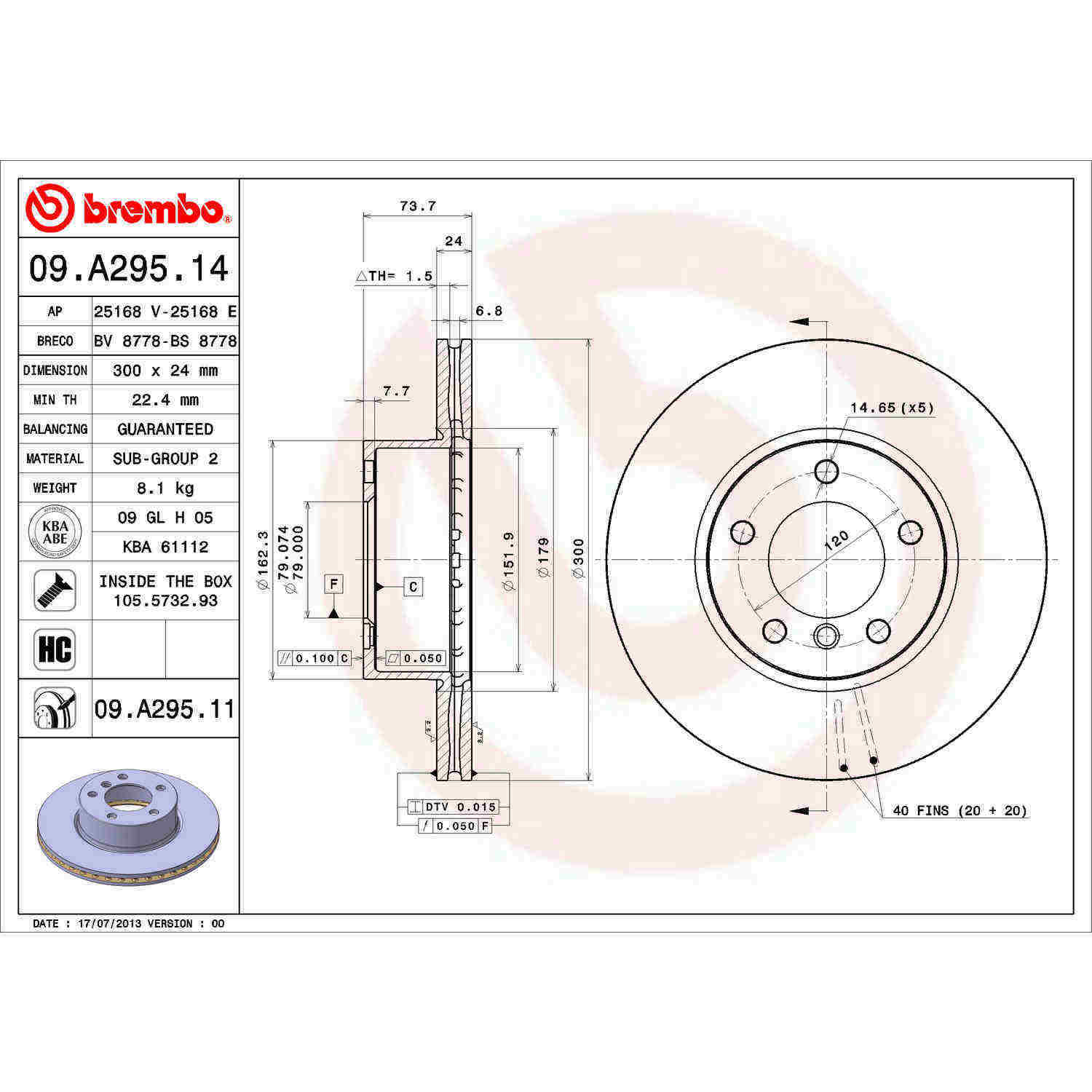 Brembo 09.A295.11