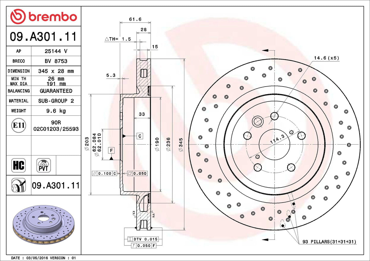 Brembo Disc Brake Rotor
