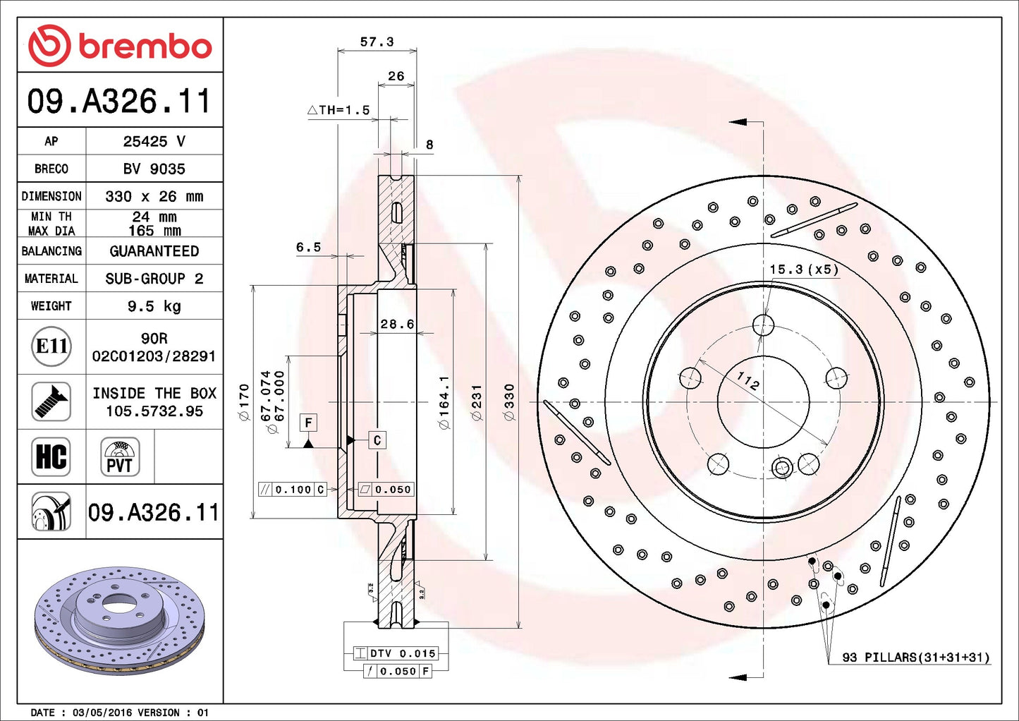Brembo Disc Brake Rotor