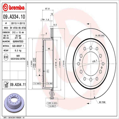 Brembo Disc Brake Rotor