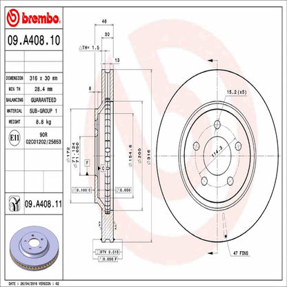 Brembo Disc Brake Rotor