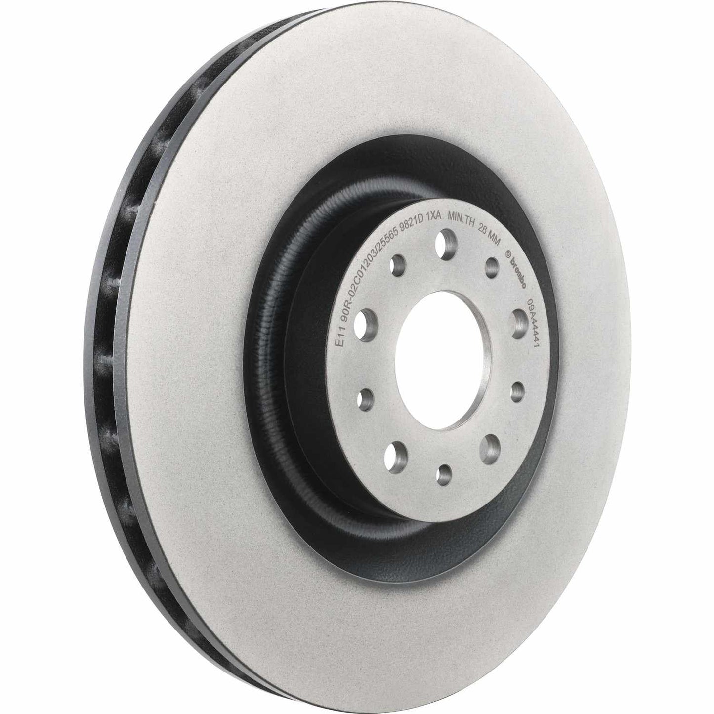 Brembo OE Brembo 14-20 Fiat 500L Front Premium UV Coated OE Equivalent Rotor 09.A444.41