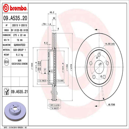 Brembo Disc Brake Rotor