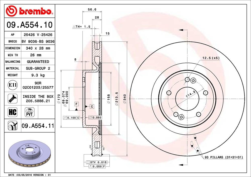 Brembo 09A55411