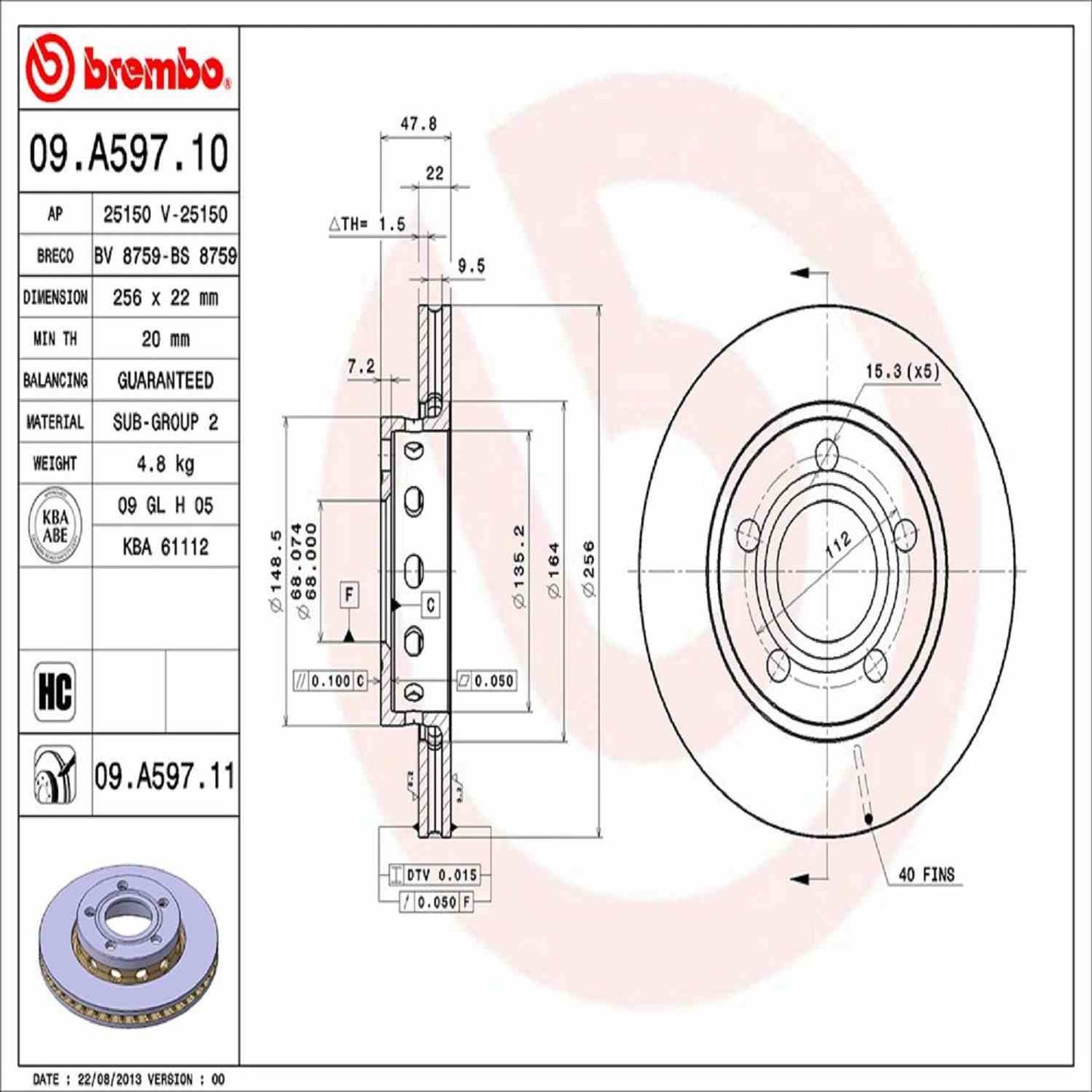Brembo Disc Brake Rotor