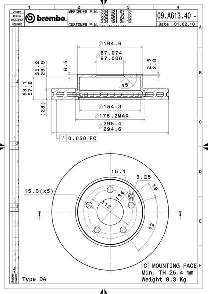 Brembo Disc Brake Rotor