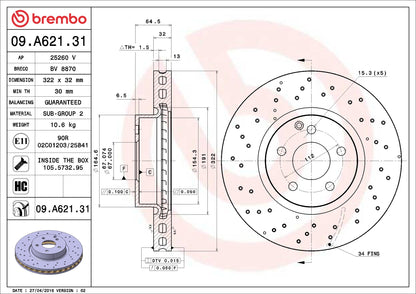 Brembo Disc Brake Rotor