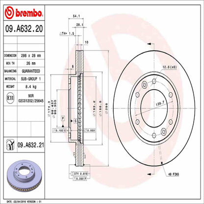 Brembo Disc Brake Rotor