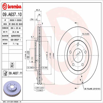 Brembo Disc Brake Rotor