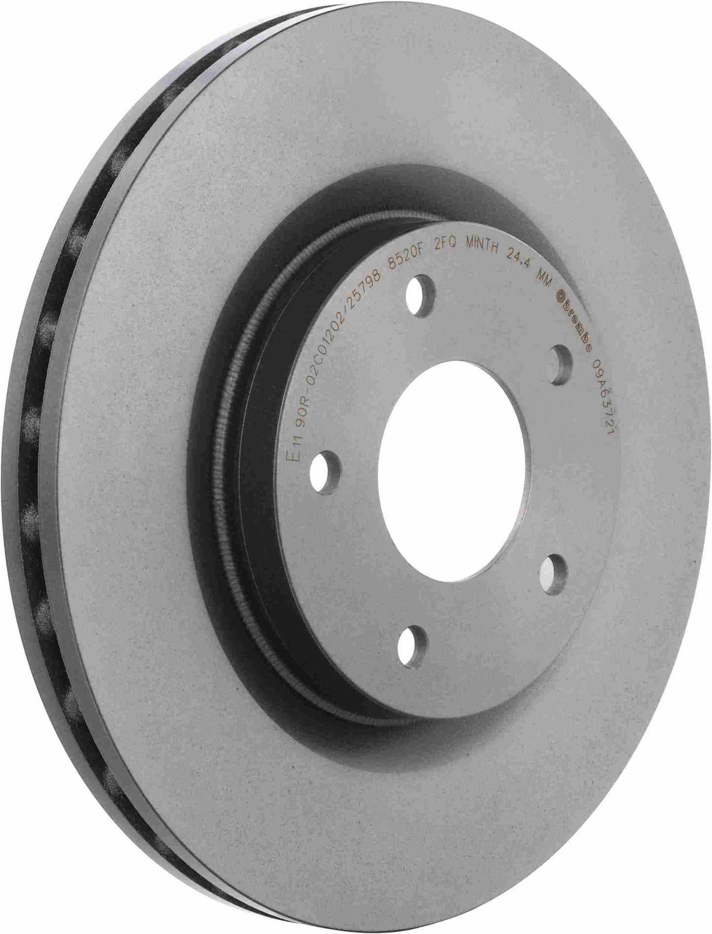 Brembo OE Brembo 08-11 Mitsubishi Lancer/07-11 Outlander Front Premium UV Coated OE Equivalent Rotor 09.A637.21