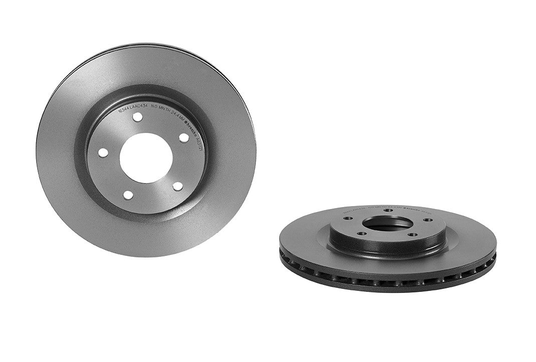 Brembo OE Brembo 08-11 Mitsubishi Lancer/07-11 Outlander Front Premium UV Coated OE Equivalent Rotor 09.A637.21