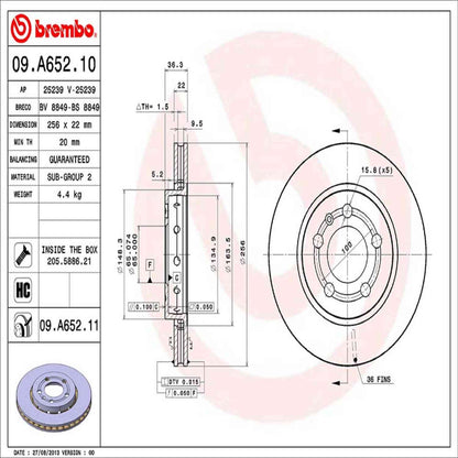 Brembo Disc Brake Rotor