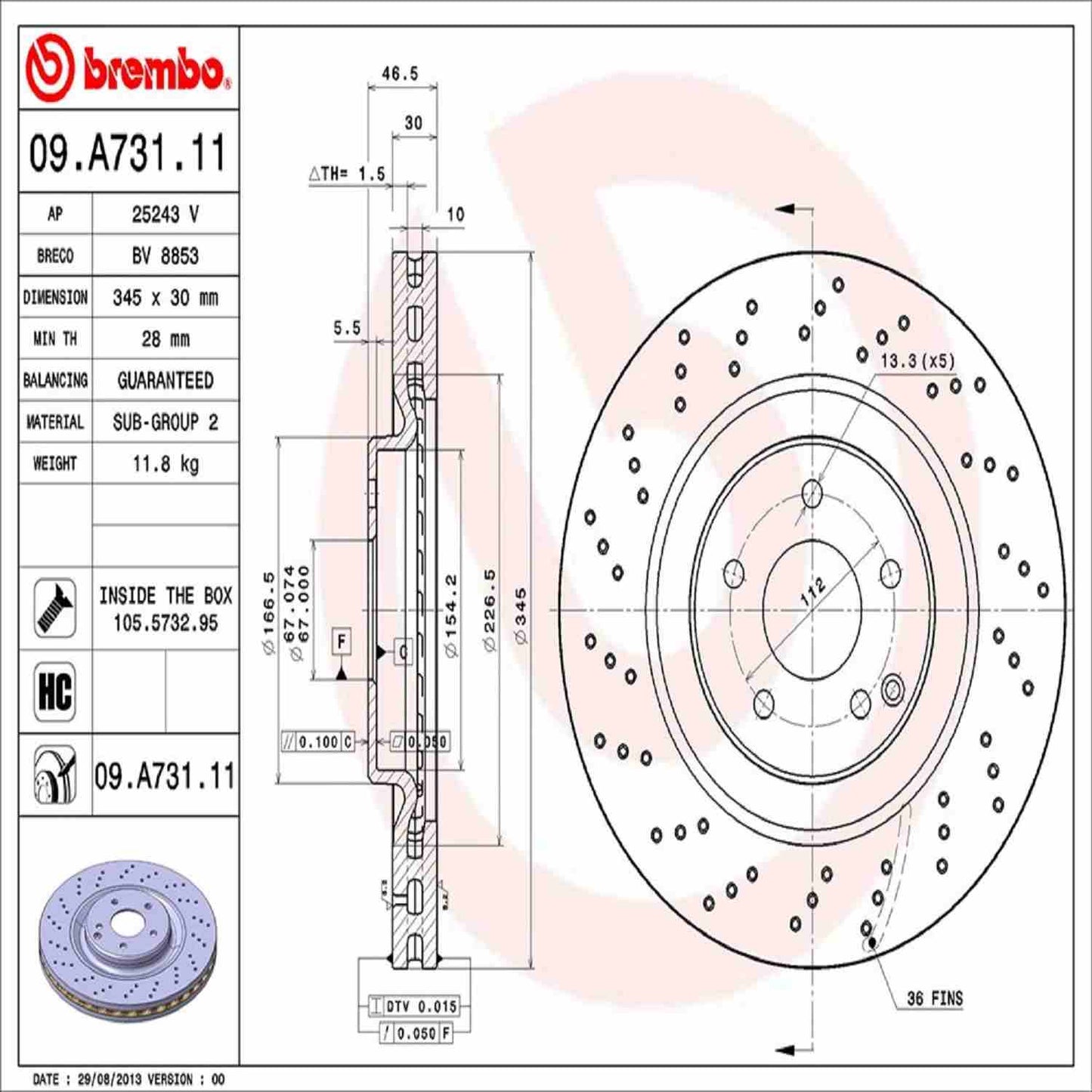 Brembo Disc Brake Rotor