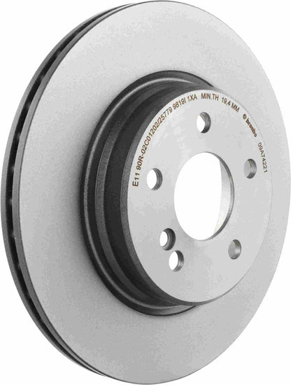 Brembo OE Brembo 1993 Mercedes-Benz 500SL/1994 SL500/98-02 SL500 Rear Premium UV Coated OE Equivalent Rotor 09.A742.21