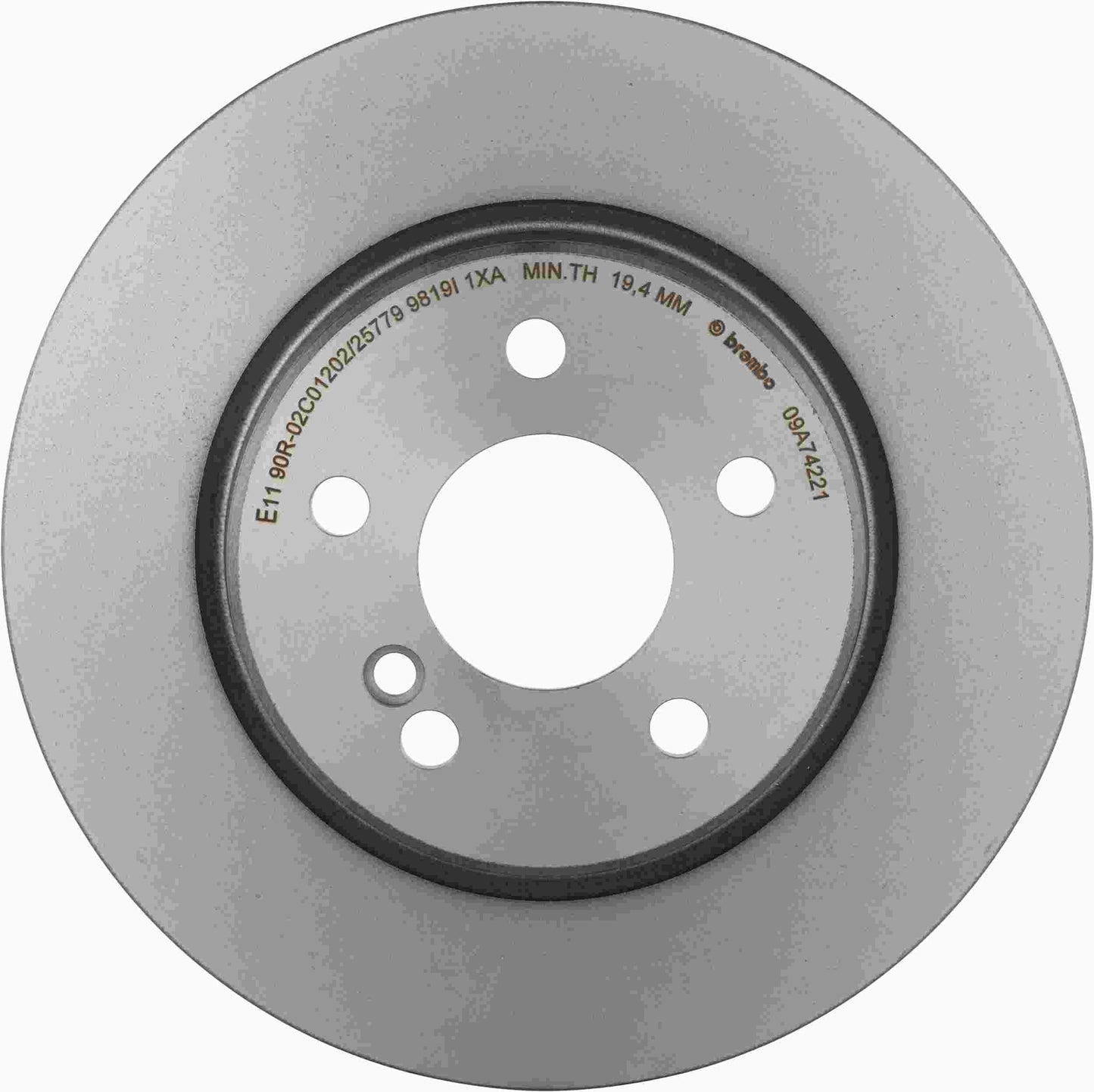 Brembo OE Brembo 1993 Mercedes-Benz 500SL/1994 SL500/98-02 SL500 Rear Premium UV Coated OE Equivalent Rotor 09.A742.21