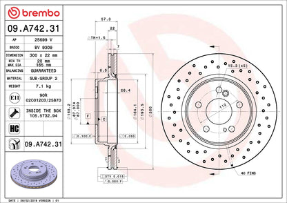 Brembo Disc Brake Rotor 09.A742.31