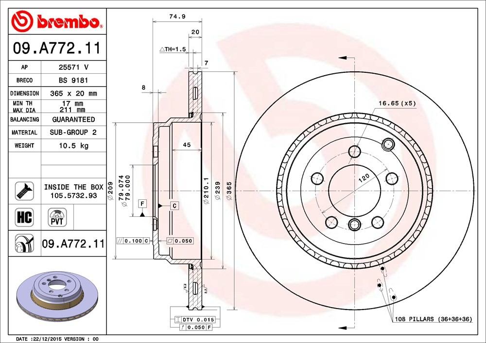 Brembo 09A77211