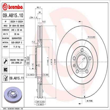 Brembo Disc Brake Rotor