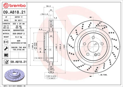 Brembo Disc Brake Rotor 09.A818.21