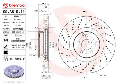 Brembo Disc Brake Rotor