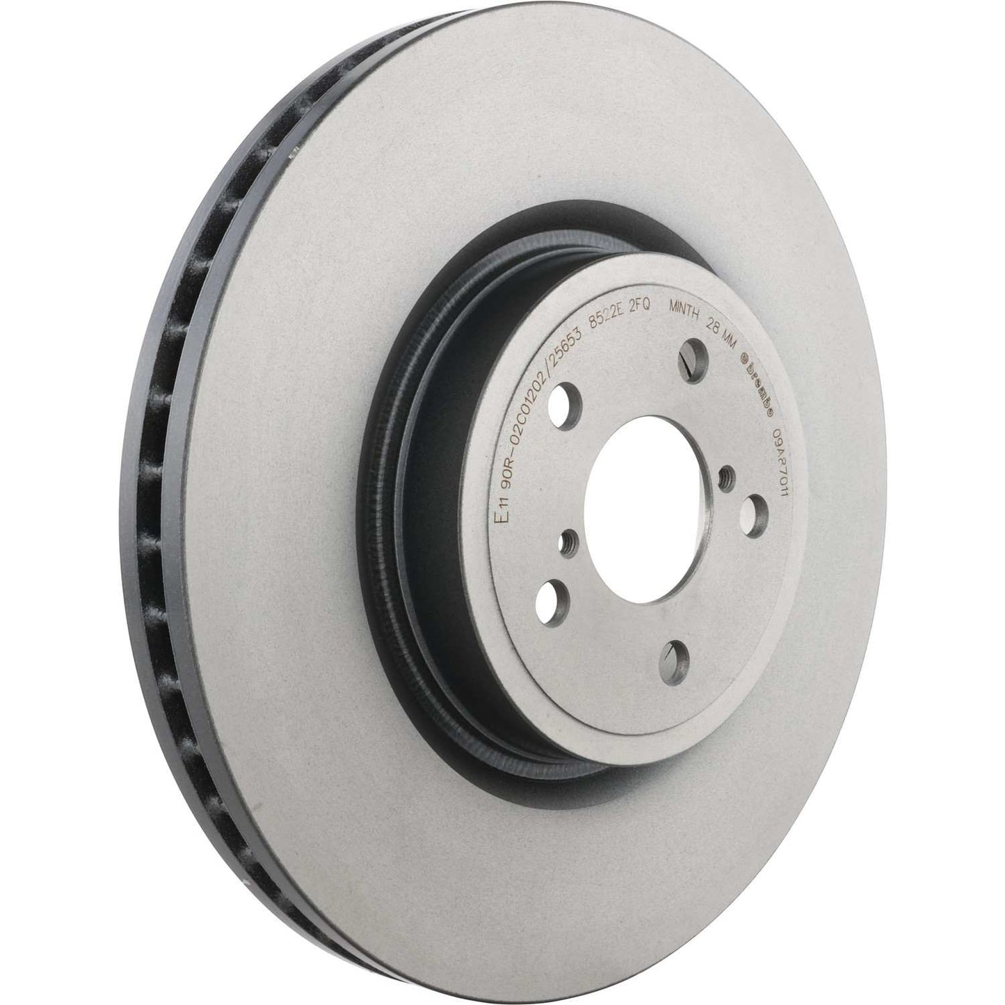 Brembo OE Brembo 14-18 Subaru Forester/05-14 Legacy/06-14 Outback Front Premium UV Coated OE Equivalent Rotor 09.A870.11