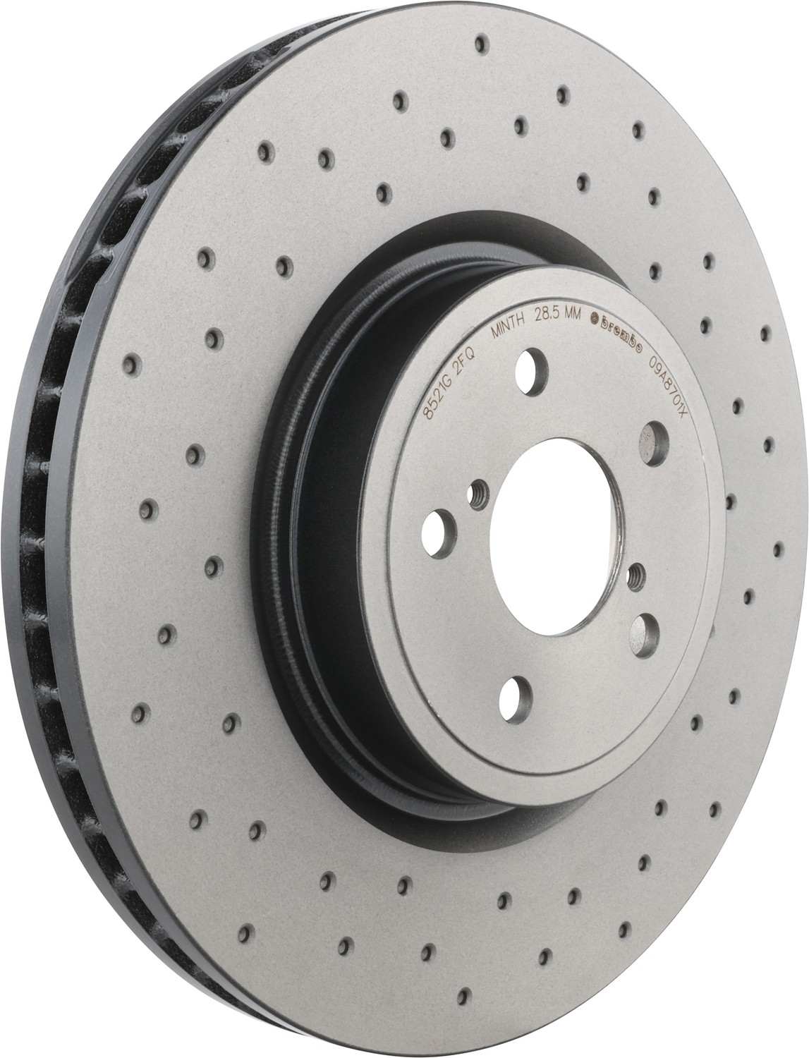 Brembo OE Brembo 14-18 Subaru Forester/05-14 Legacy Front Premium Xtra Cross Drilled UV Coated Rotor 09.A870.1X