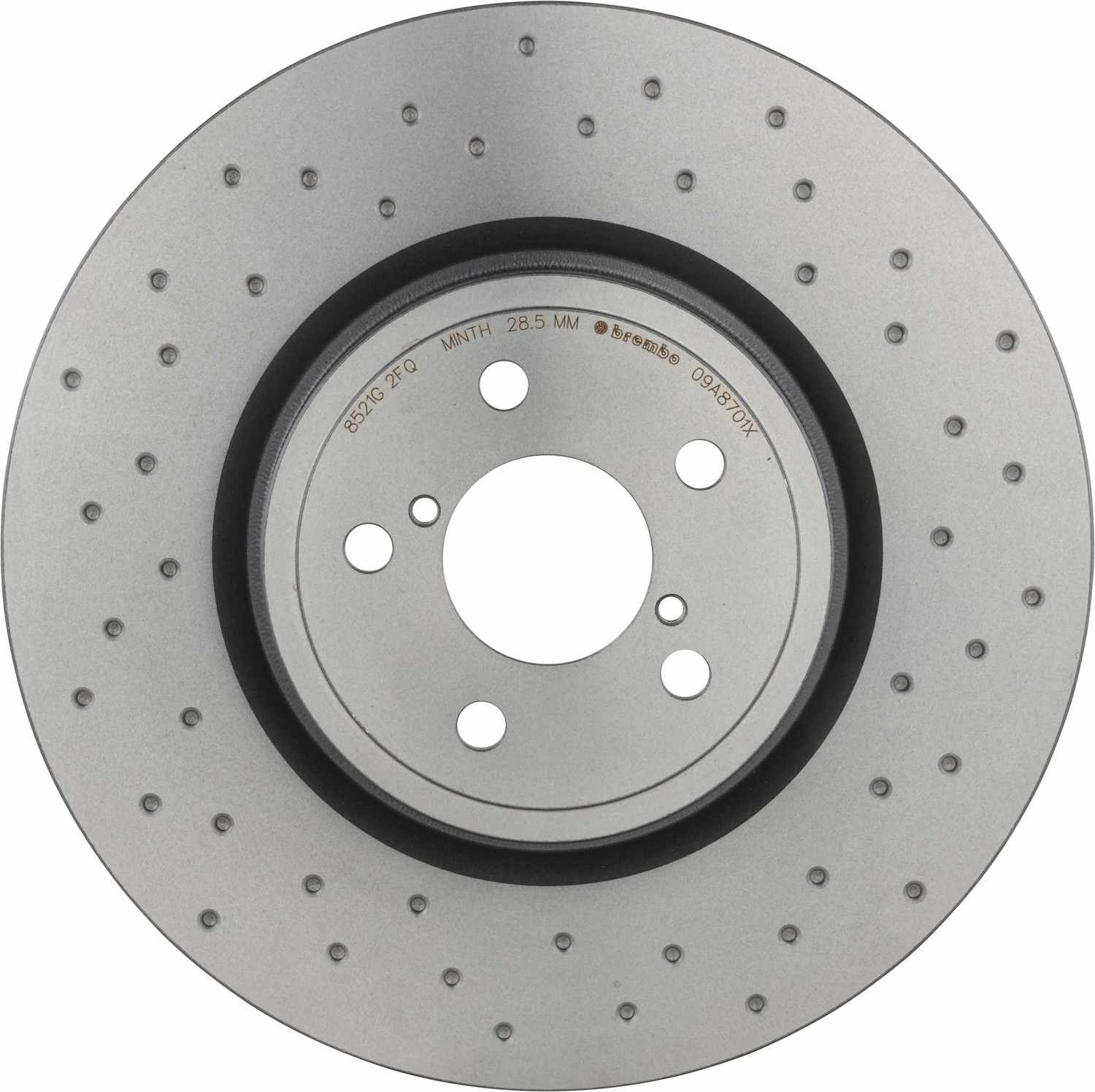 Brembo OE Brembo 14-18 Subaru Forester/05-14 Legacy Front Premium Xtra Cross Drilled UV Coated Rotor 09.A870.1X