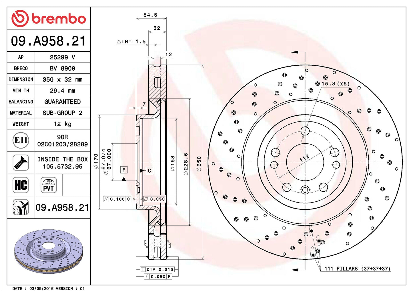 Brembo Disc Brake Rotor