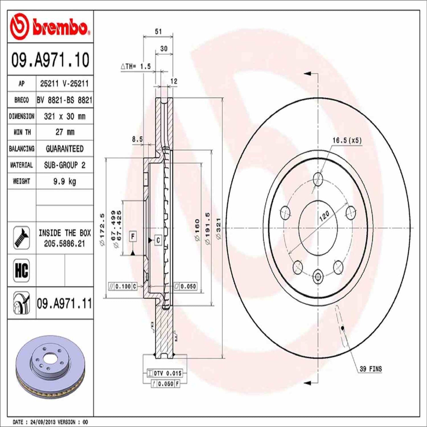 Brembo Disc Brake Rotor